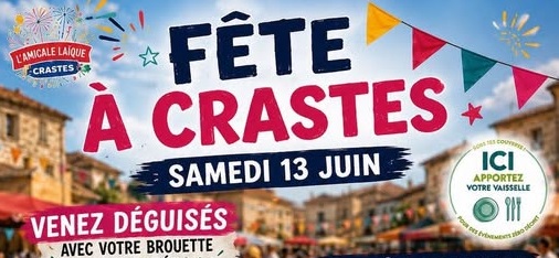 Fête à Crastes : Course de brouette déguisée et concert live