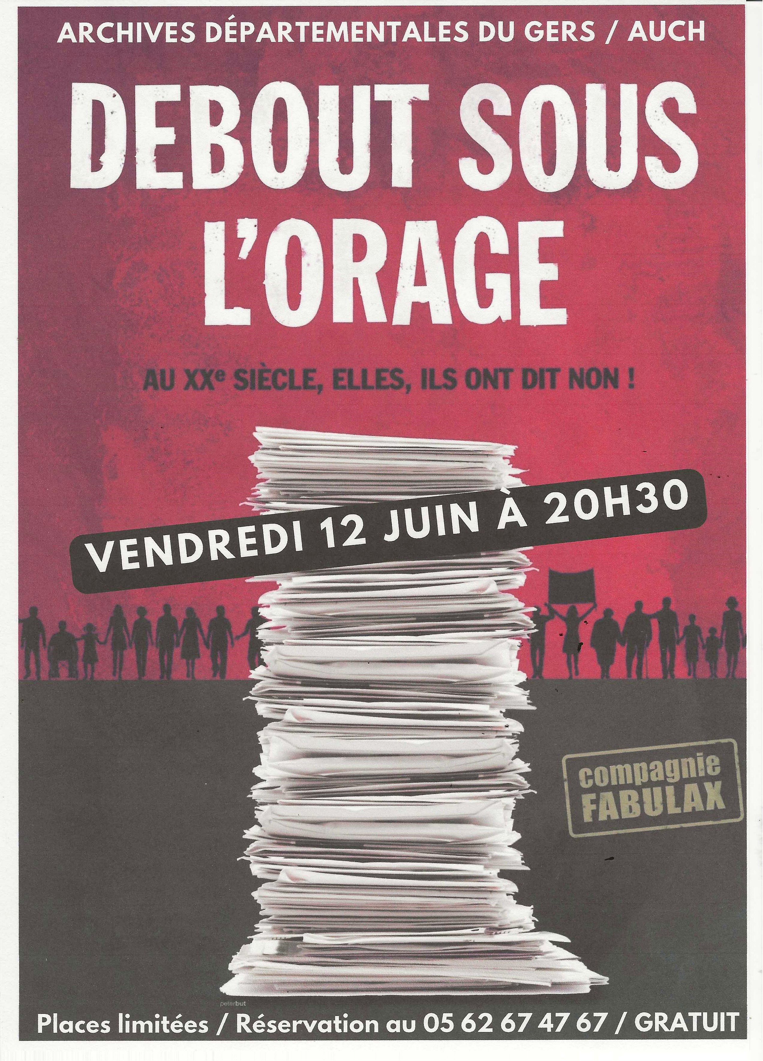 Debout sous l'orage