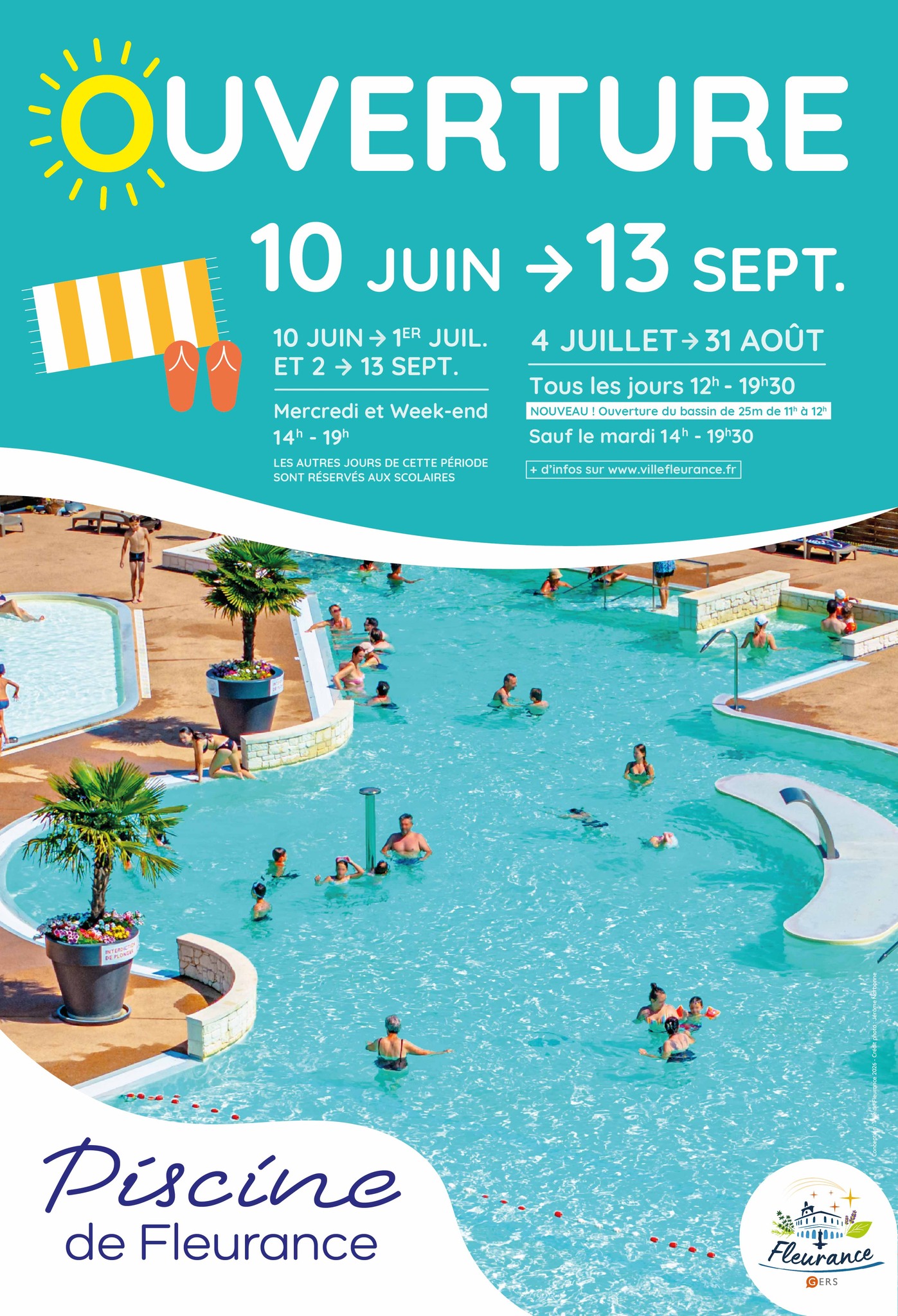 La piscine municipale de Fleurance ouvre ses portes
