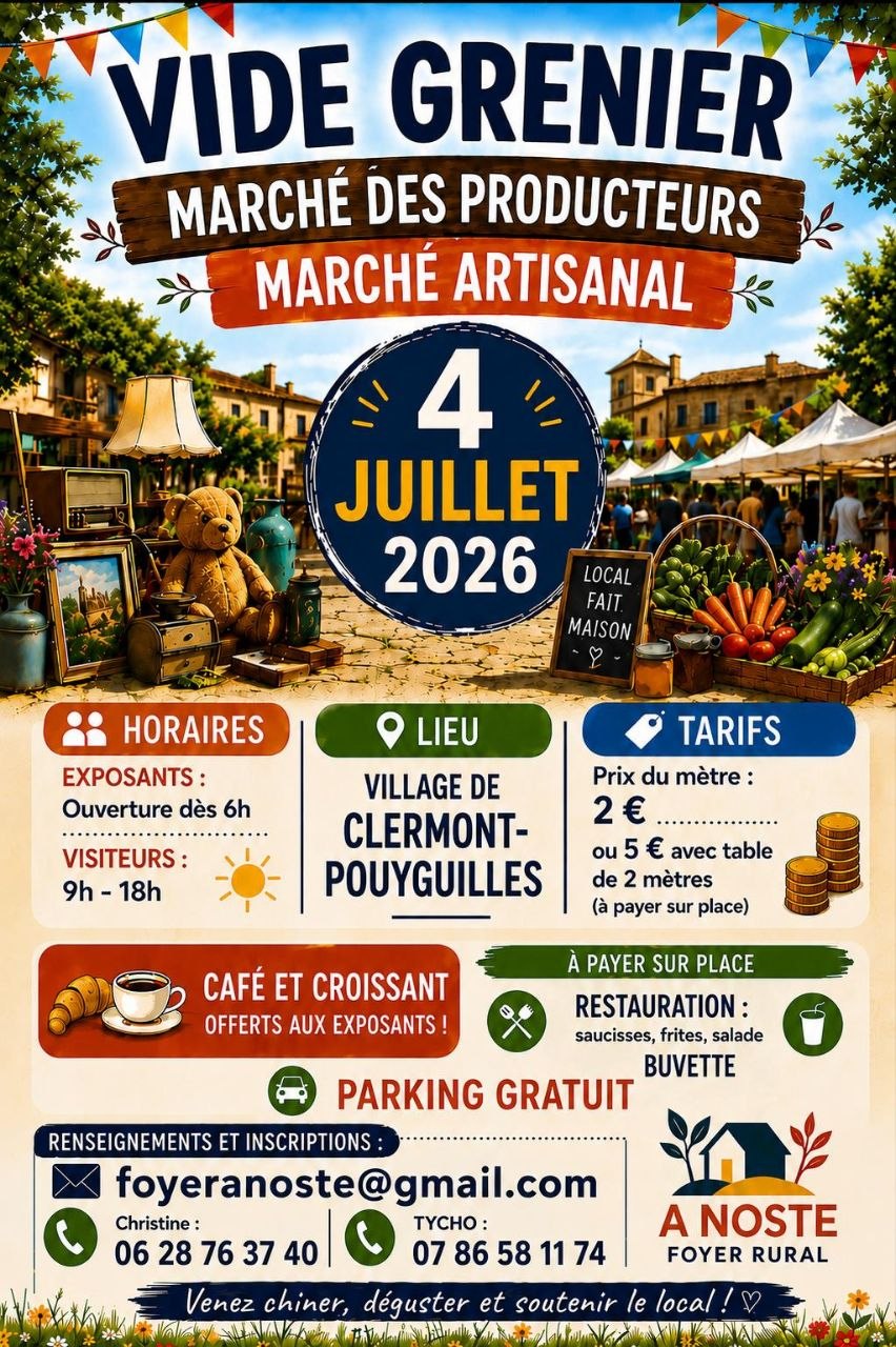 Vide Grenier Marché des Producteurs