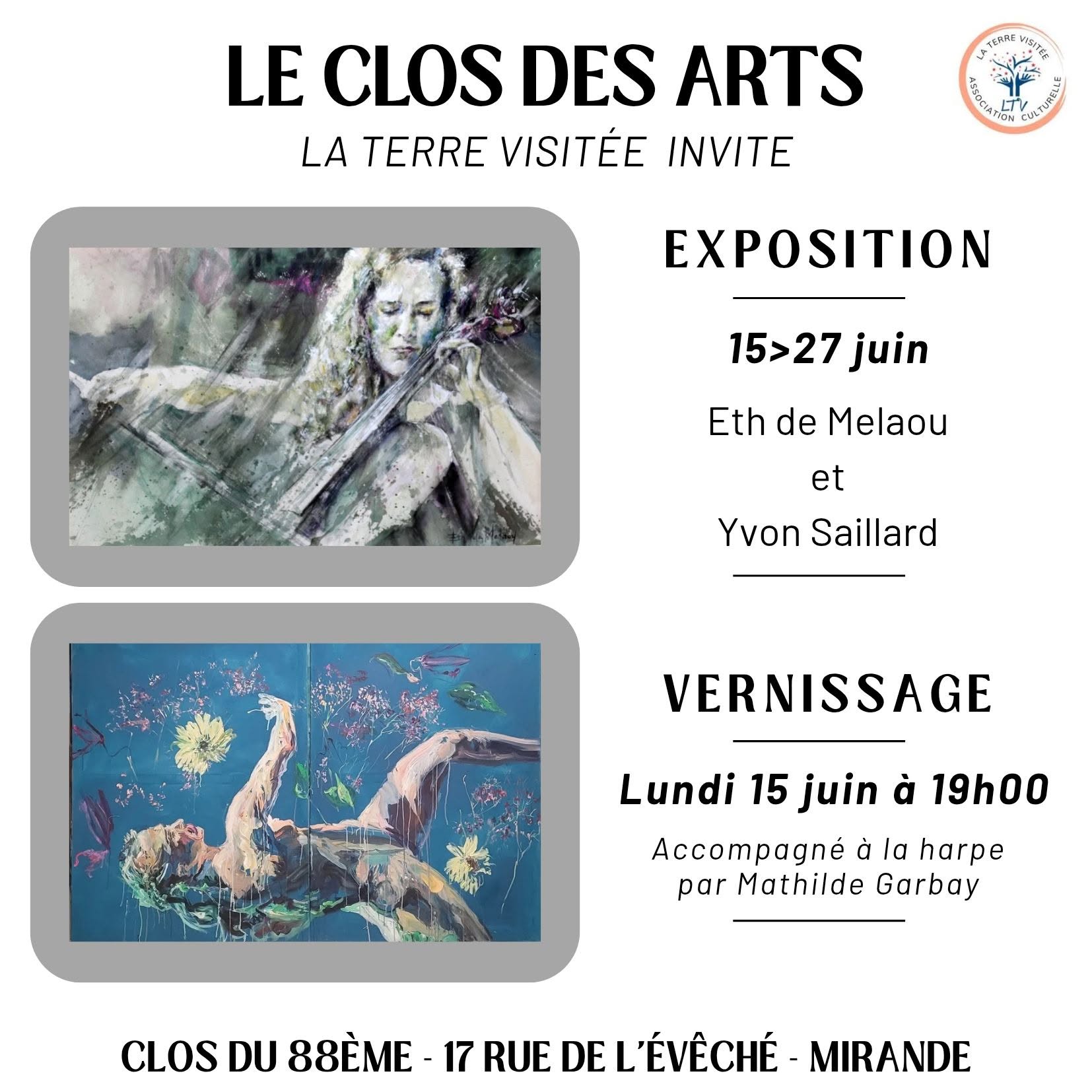 Vernissage des artistes Eth de Meathou et Yvon Saillard