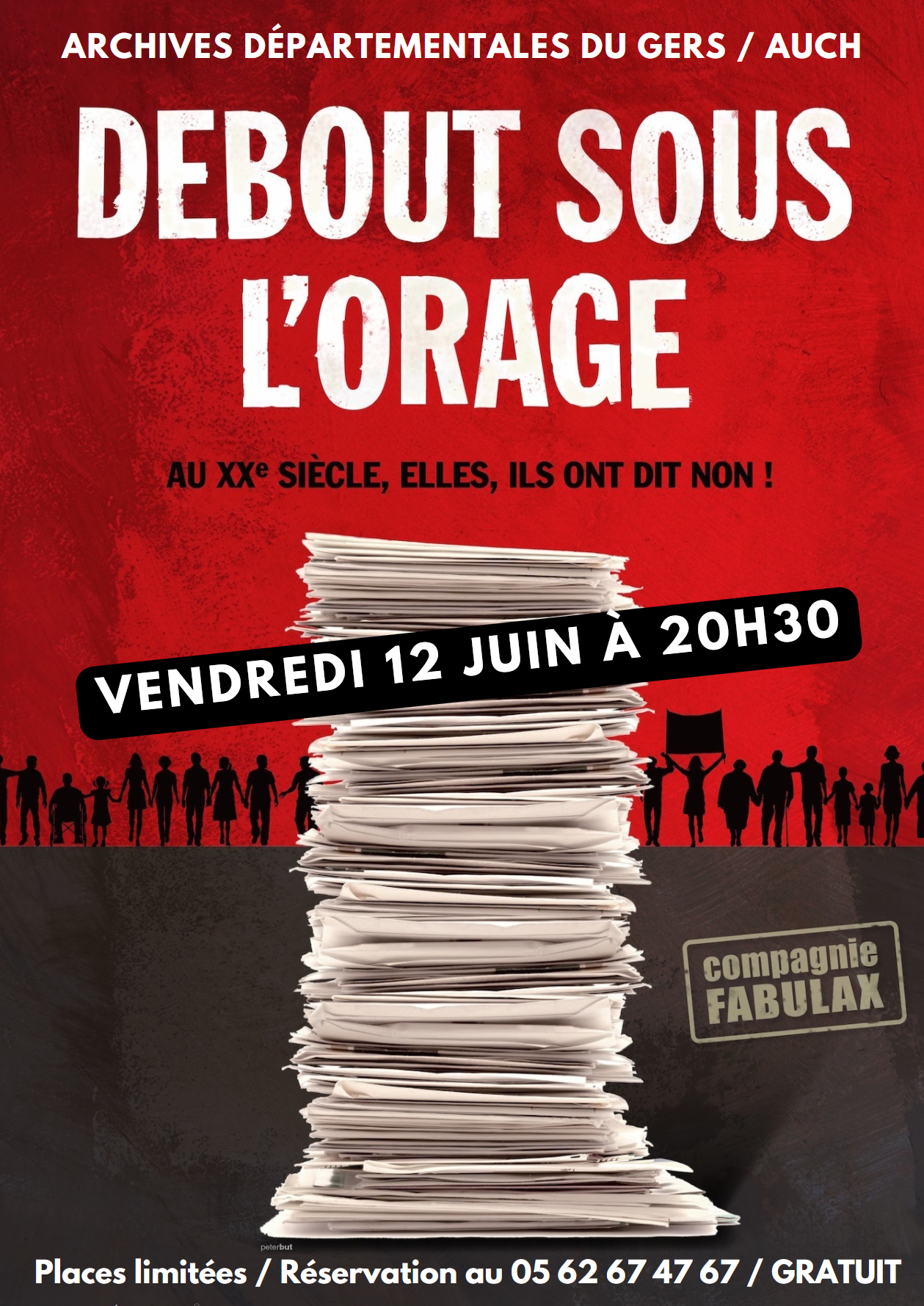 Debout sous l'orage par la compagnie Fabulax