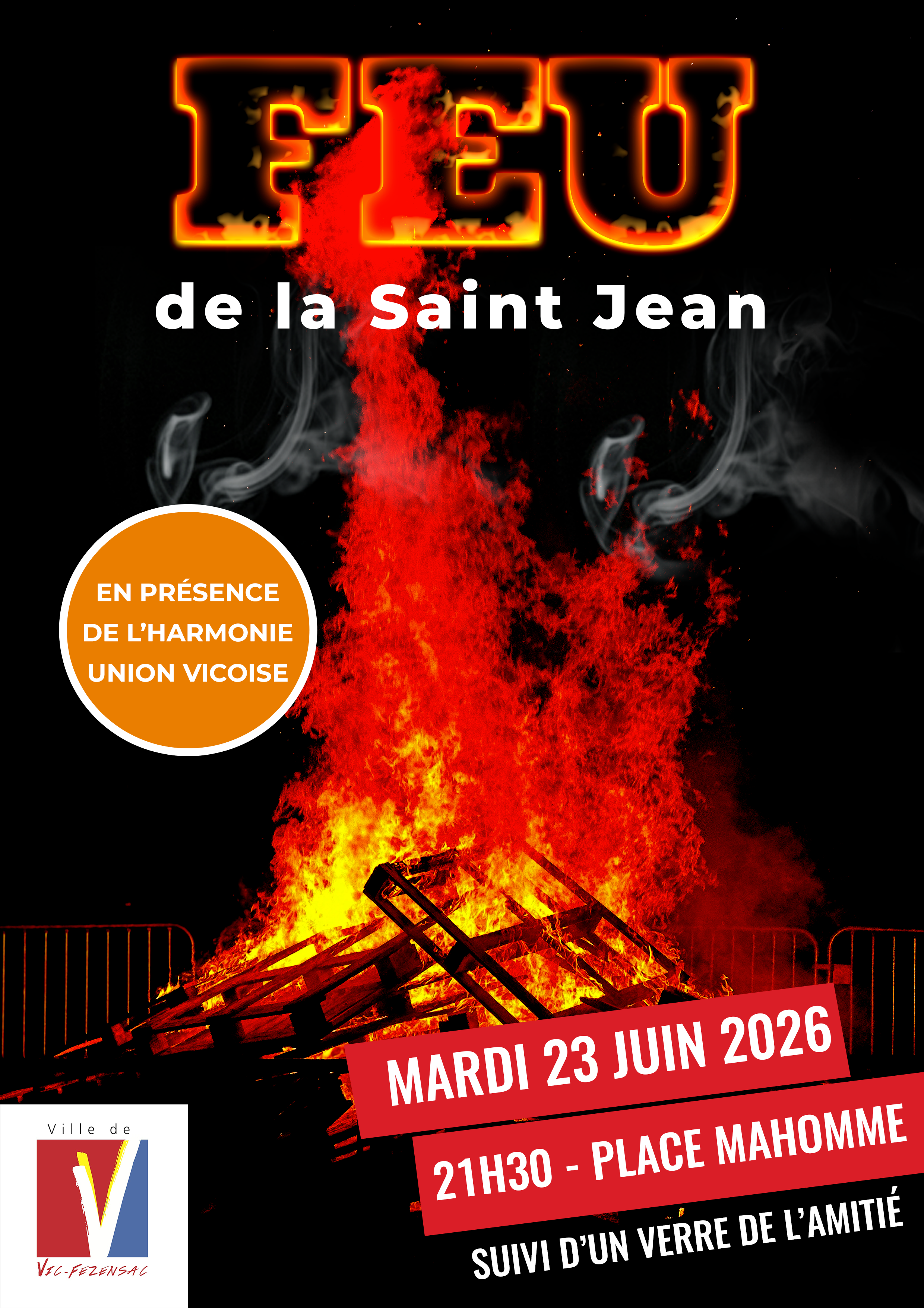 Feu de la Saint-Jean à Vic-Fezensac