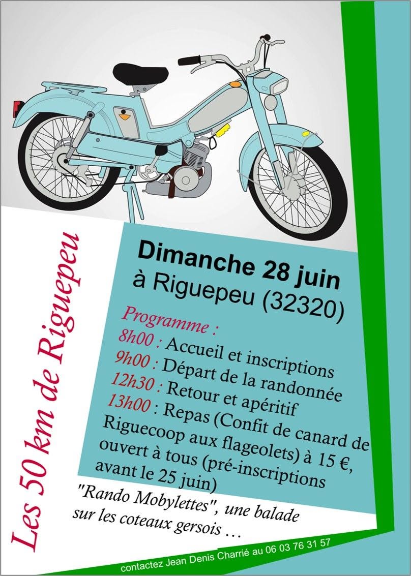 Riguepeu : les 50 km en mobylette reviennent pour une balade au cœur des coteaux gersois