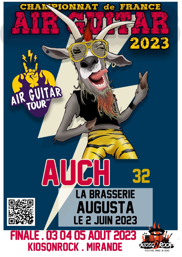 Affiche Air Guitar 2023: étape Auch