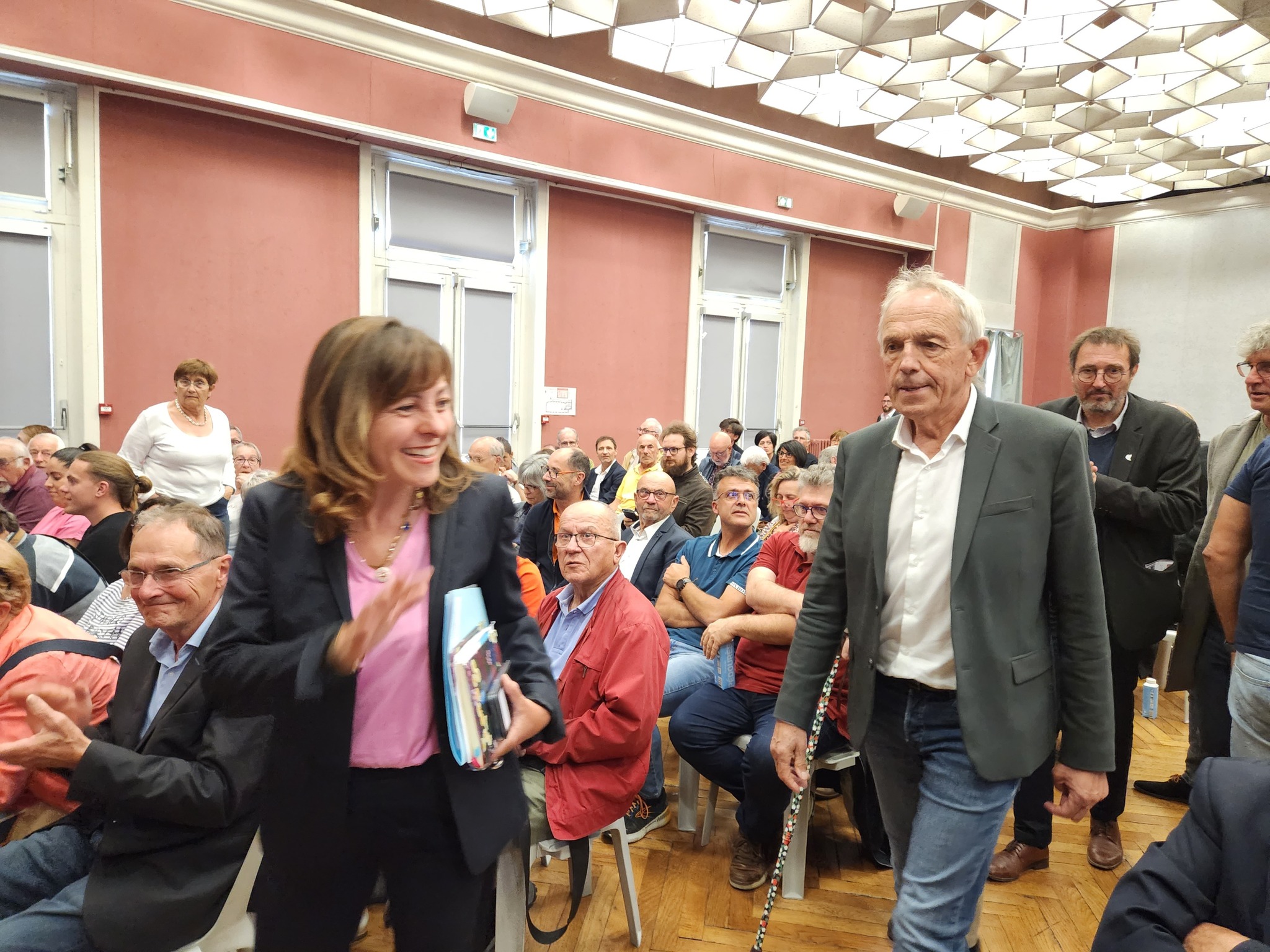 Carole Delga avec  Christian Laprébende Maire d'Auch