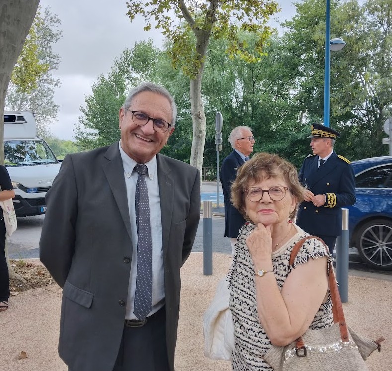 Michel GHIRARDI Maire honoraire avec ANNE St SUPERY