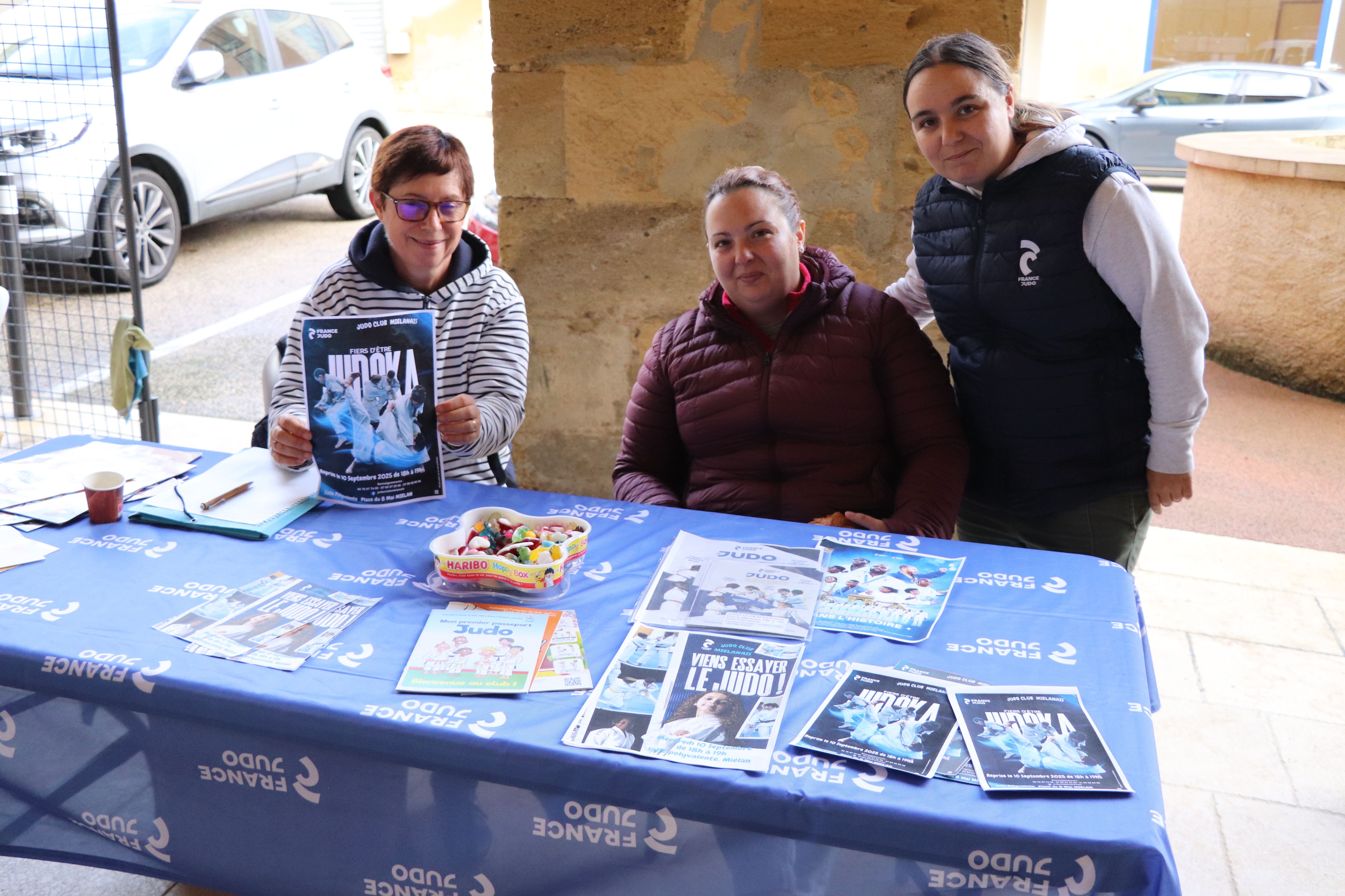 Le judo club miélanais lors de la matinée des associations 30 août 2025