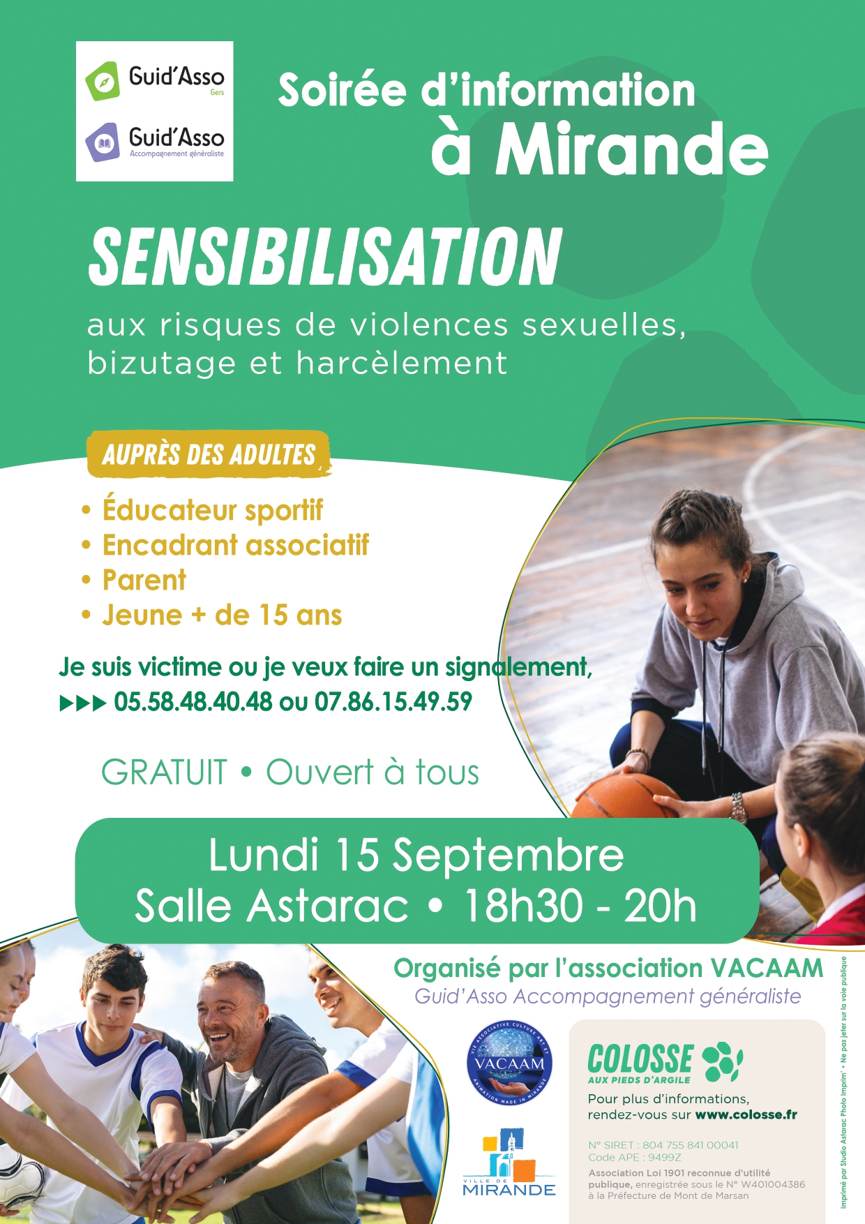 Affiche Soirée d’information gratuite