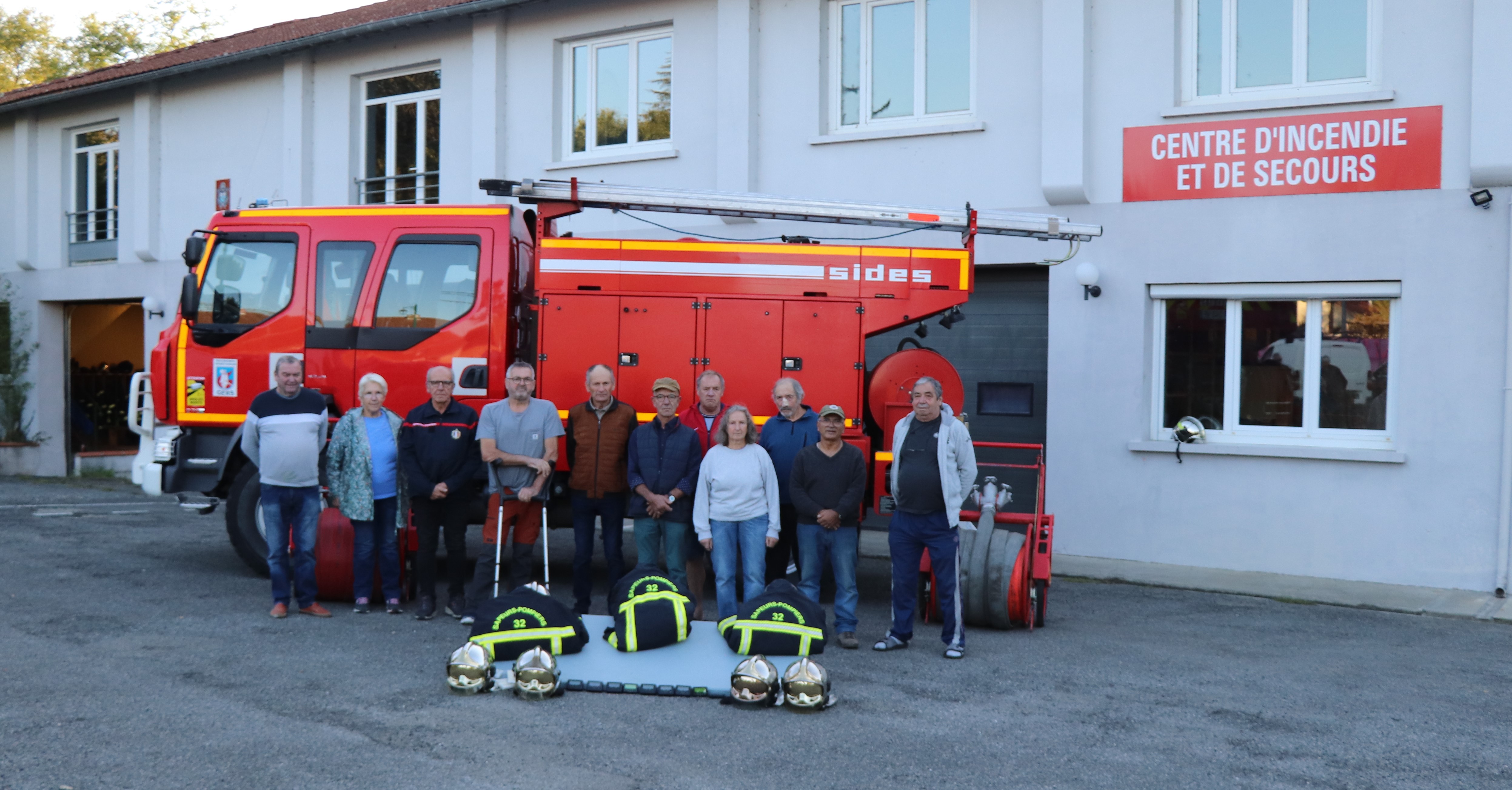 Les retraités du centre de secours.