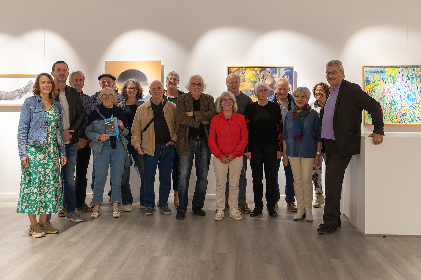 les membres de l'association de la Galerie Bleue-Plaimont