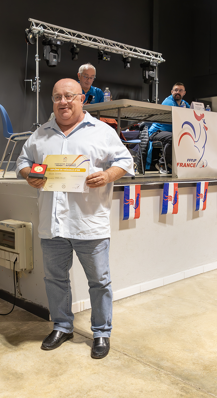Daniel Salles, diplôme de médaille d'or