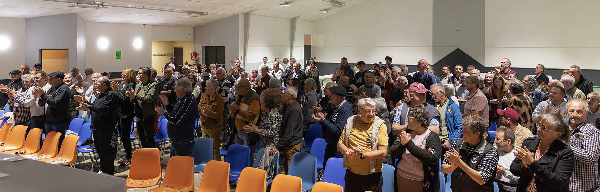 standing ovation pour le champion