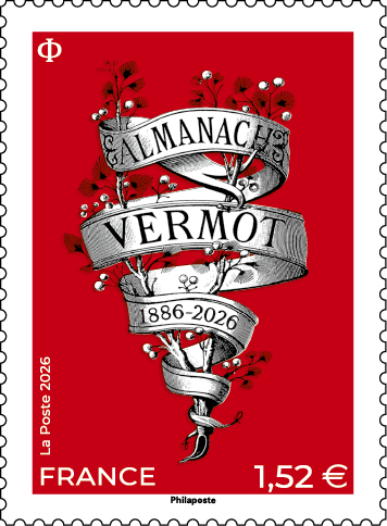 Almanach Vermot, le timbre.