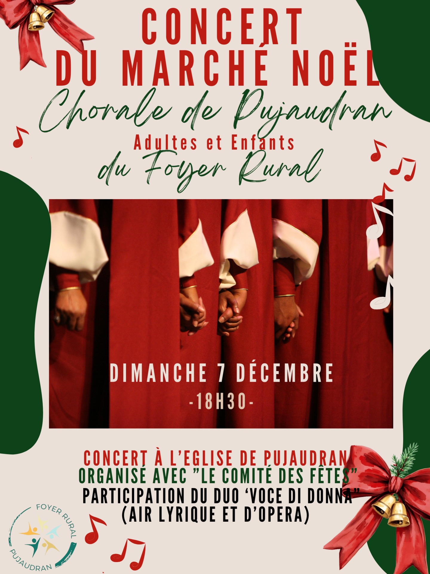 un moment musical au Marché de Noël