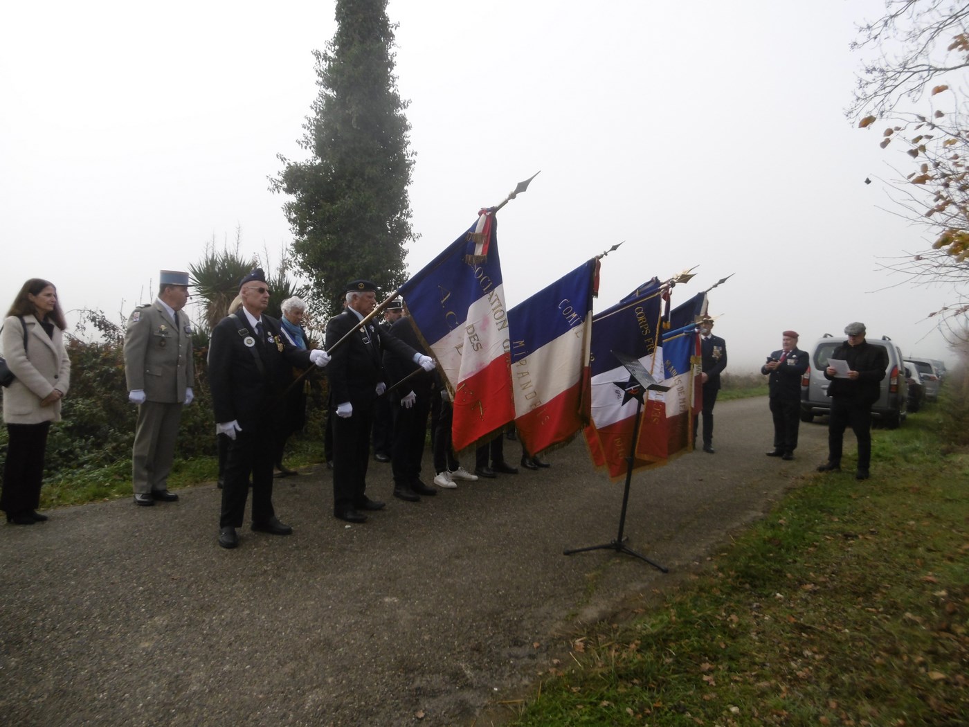 Durant la minute de silence