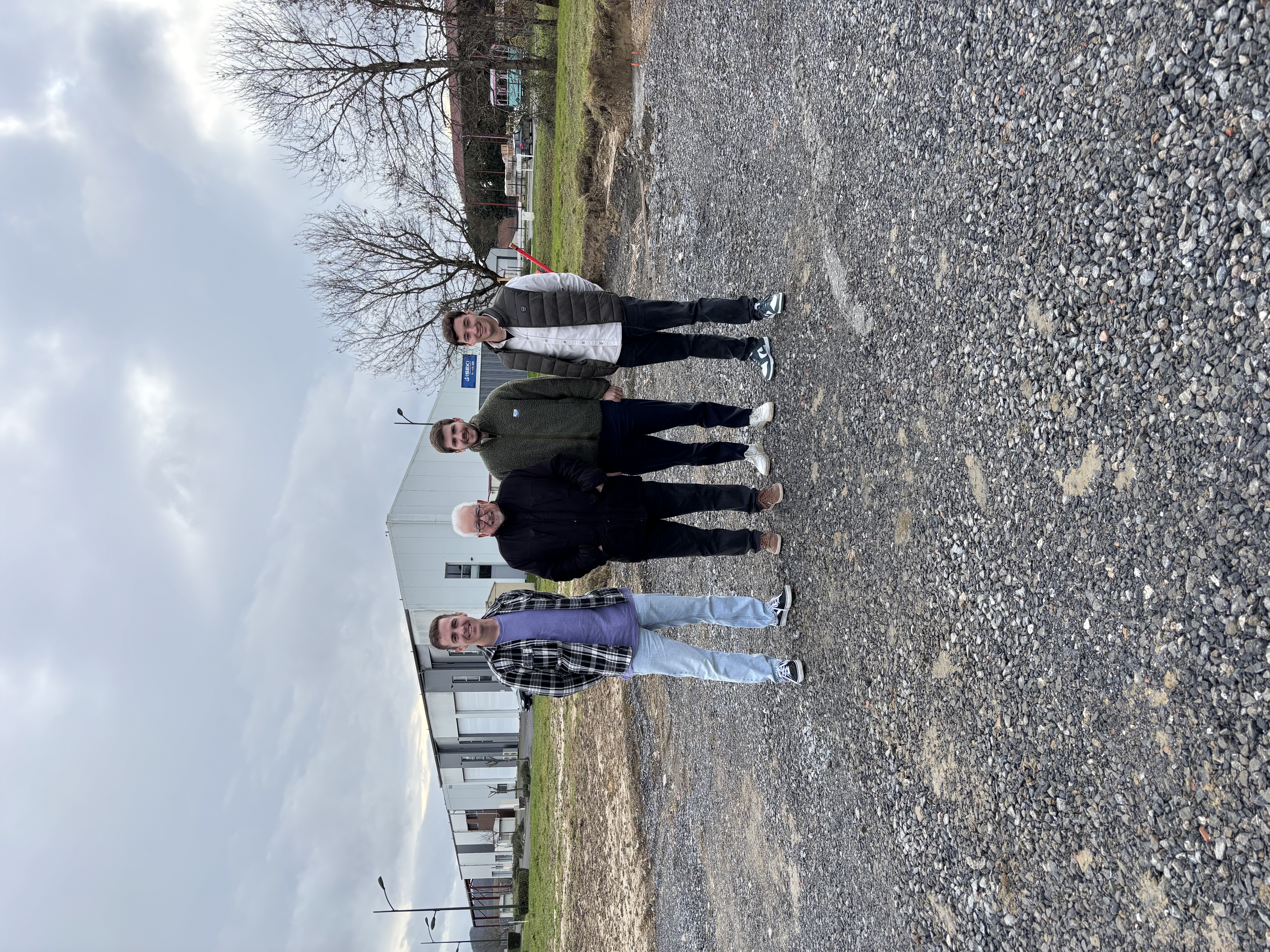Mr Raffin, Baptiste Madec, Guillaume Dubosc et Thomas Dastugue