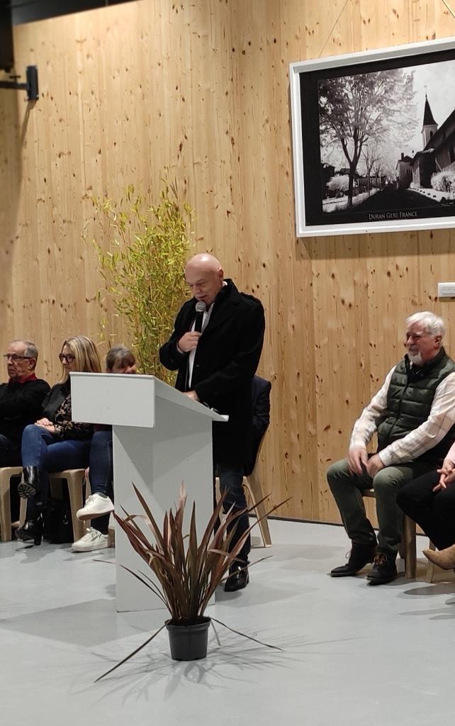 Jean Marc Dupuy , maire, durant son discours
