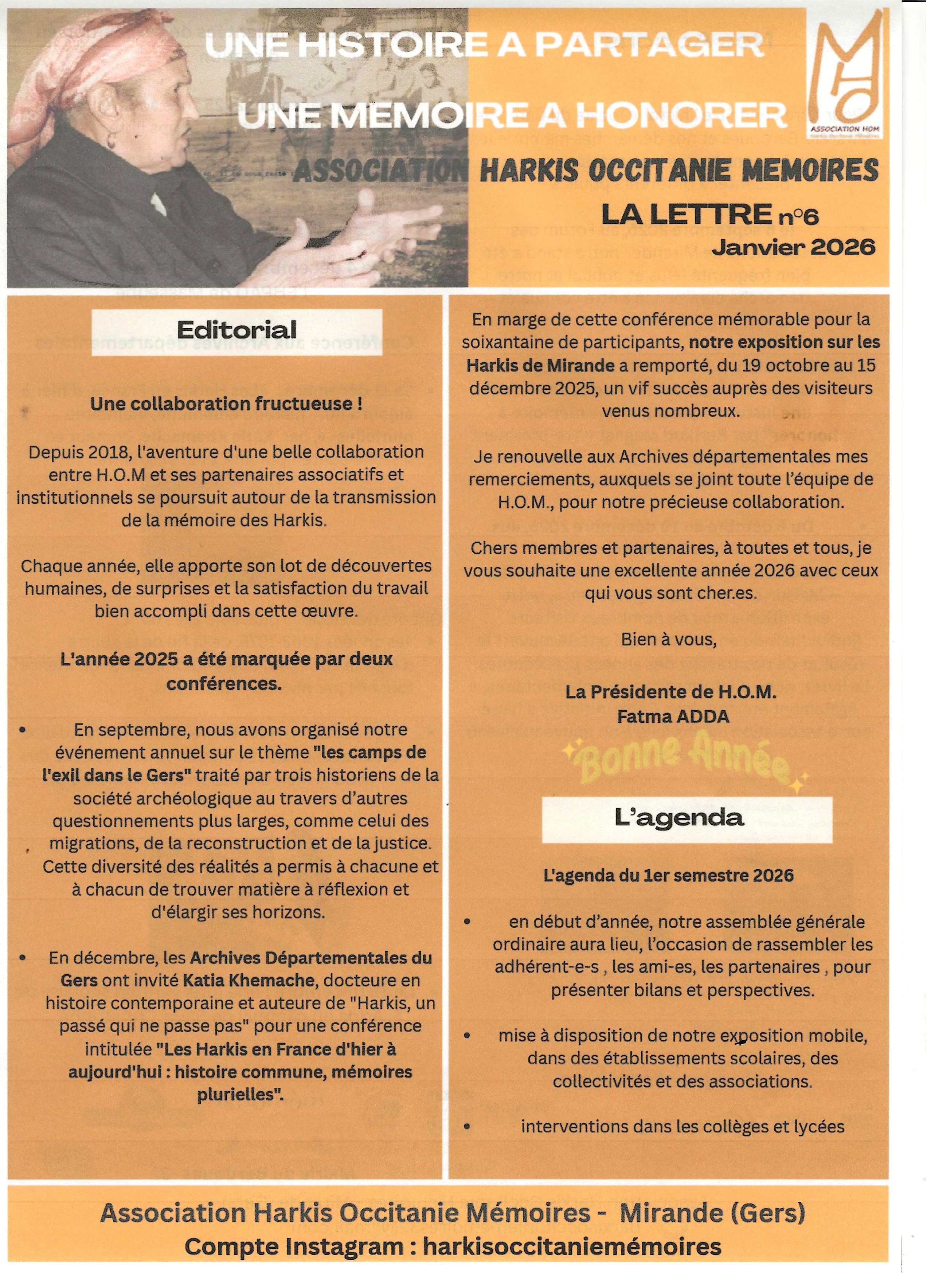 Infolettre n°6 page 1.
