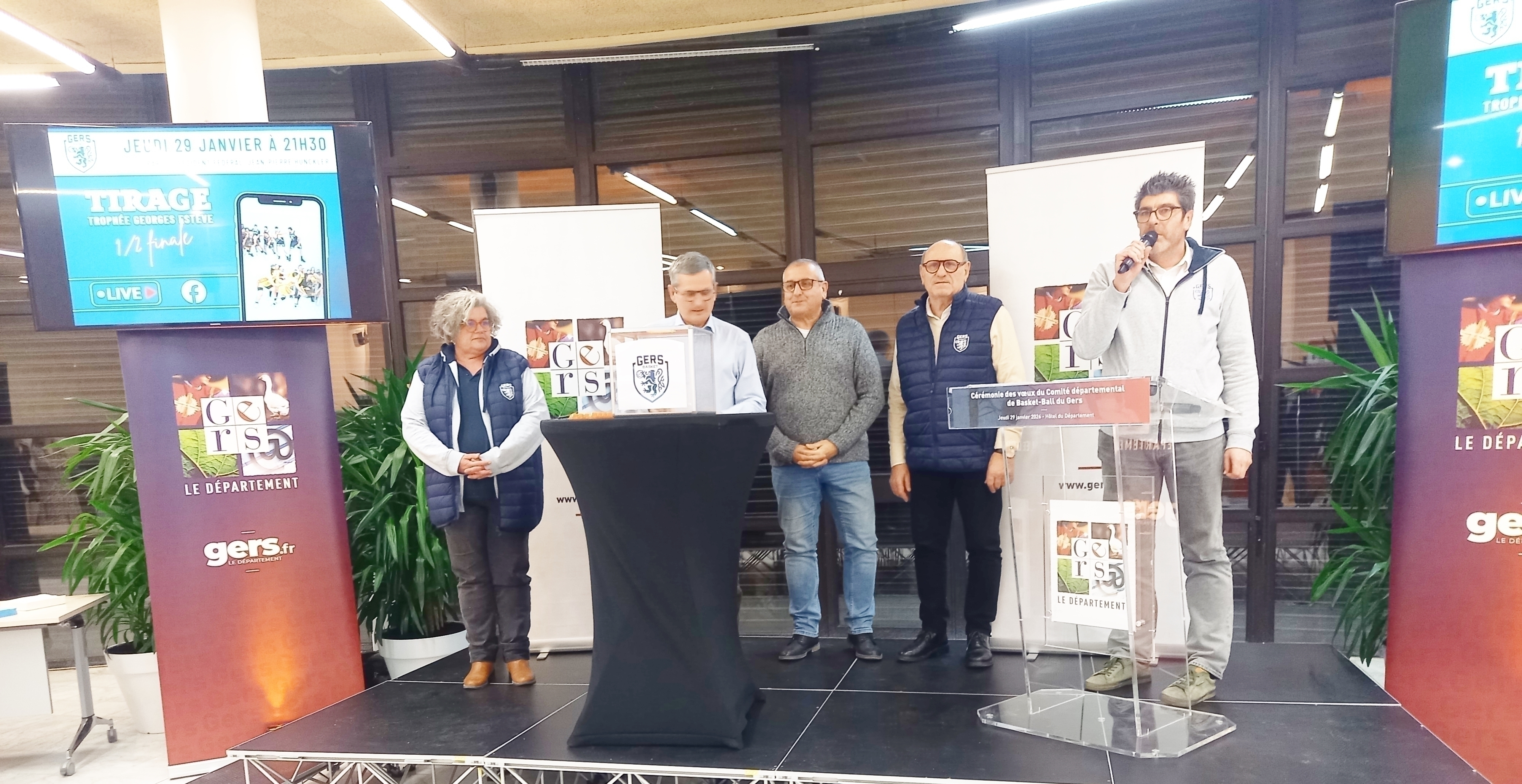Tirage au sort des demi-finales du trophée Georges Estève;