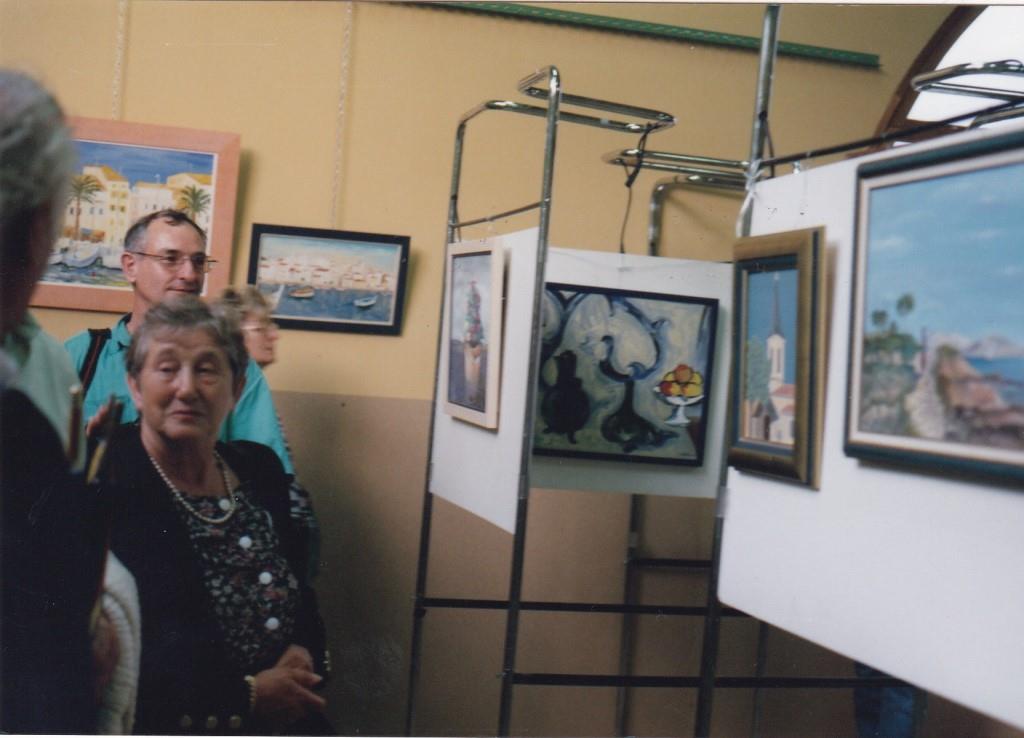 Lors d'une de ses nombreuses expositions