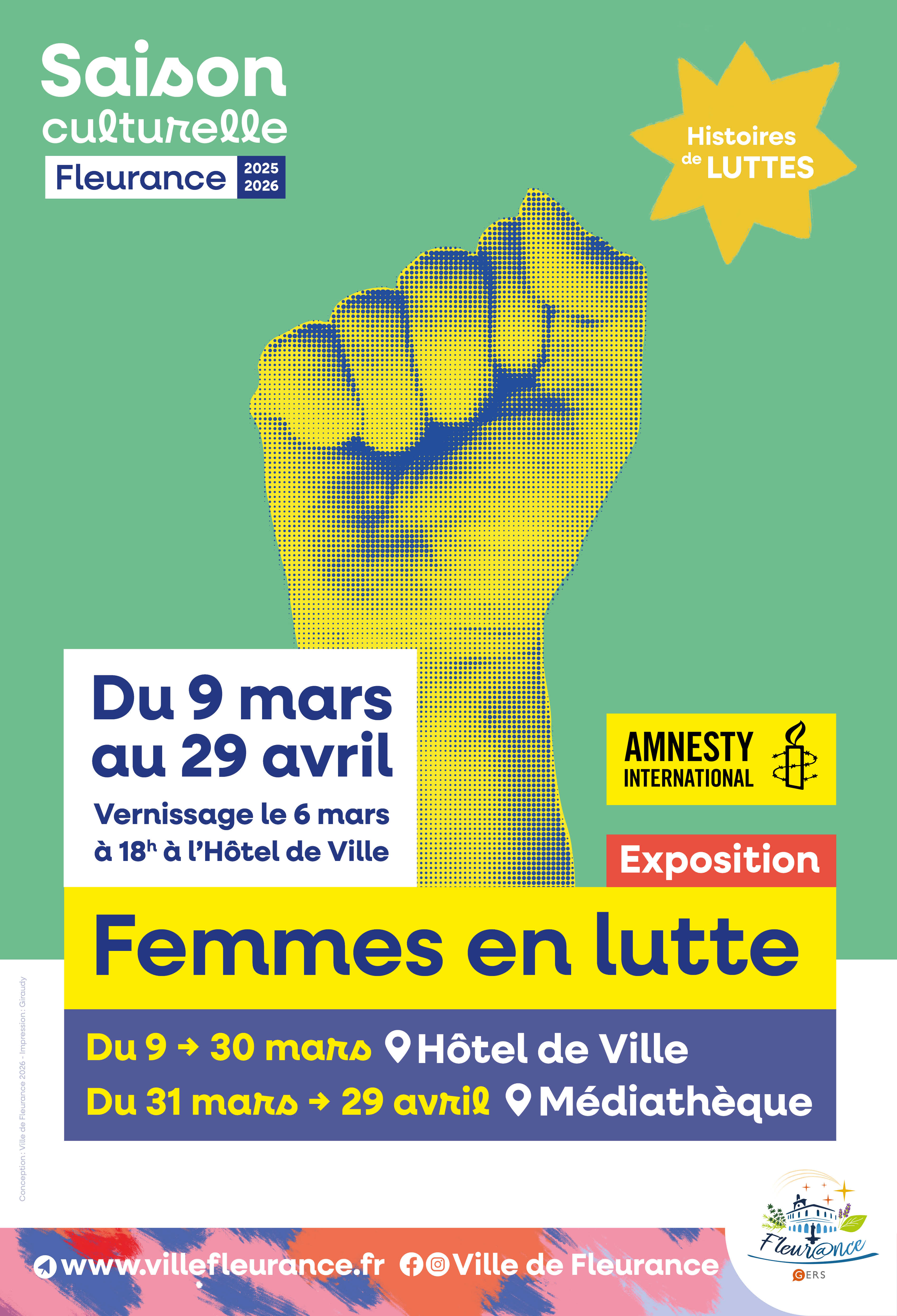 Affiche - exposition Femmes en lutte