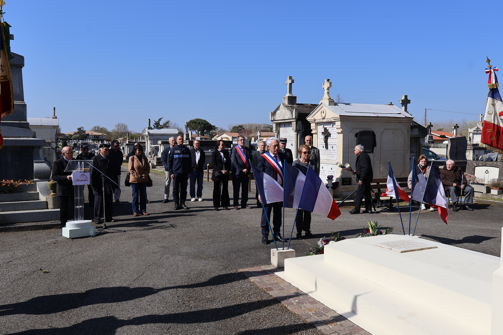 Commémoration du 19 mars au cimetière communal
