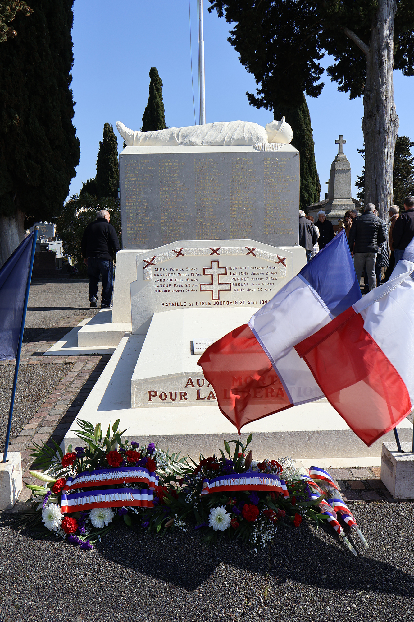 Commémoration du 19 mars au cimetière communal