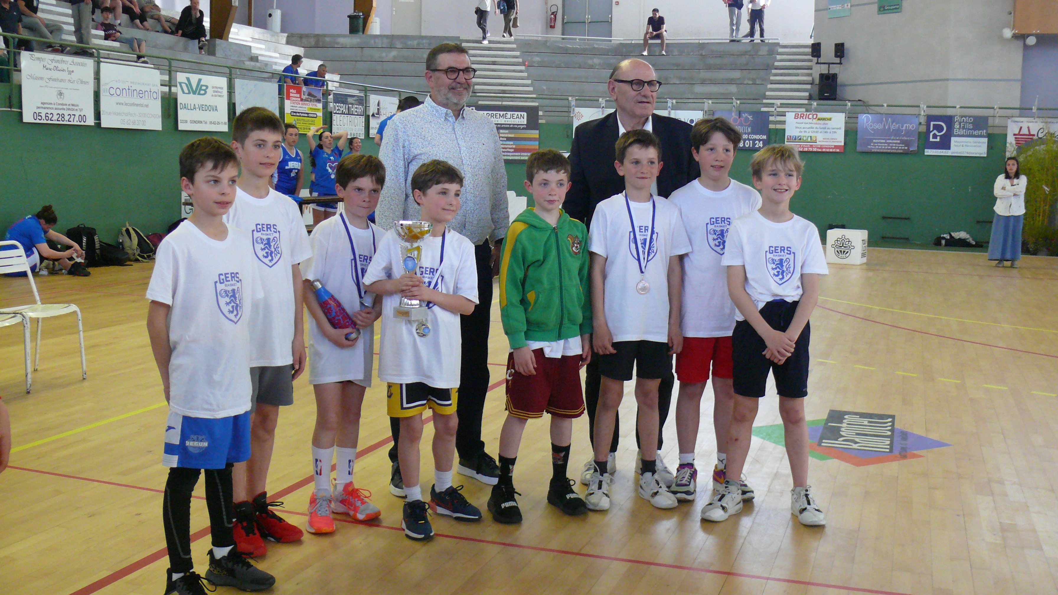 Podium garçons.