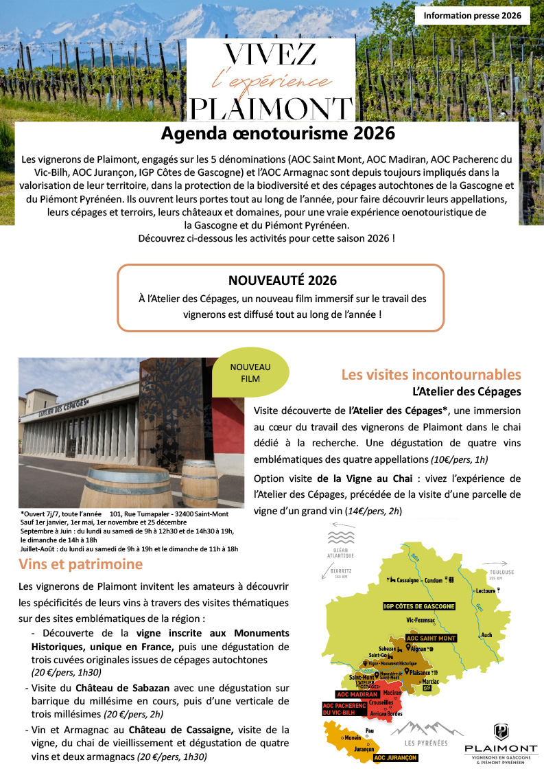 CP 2026 OENOTOURISME