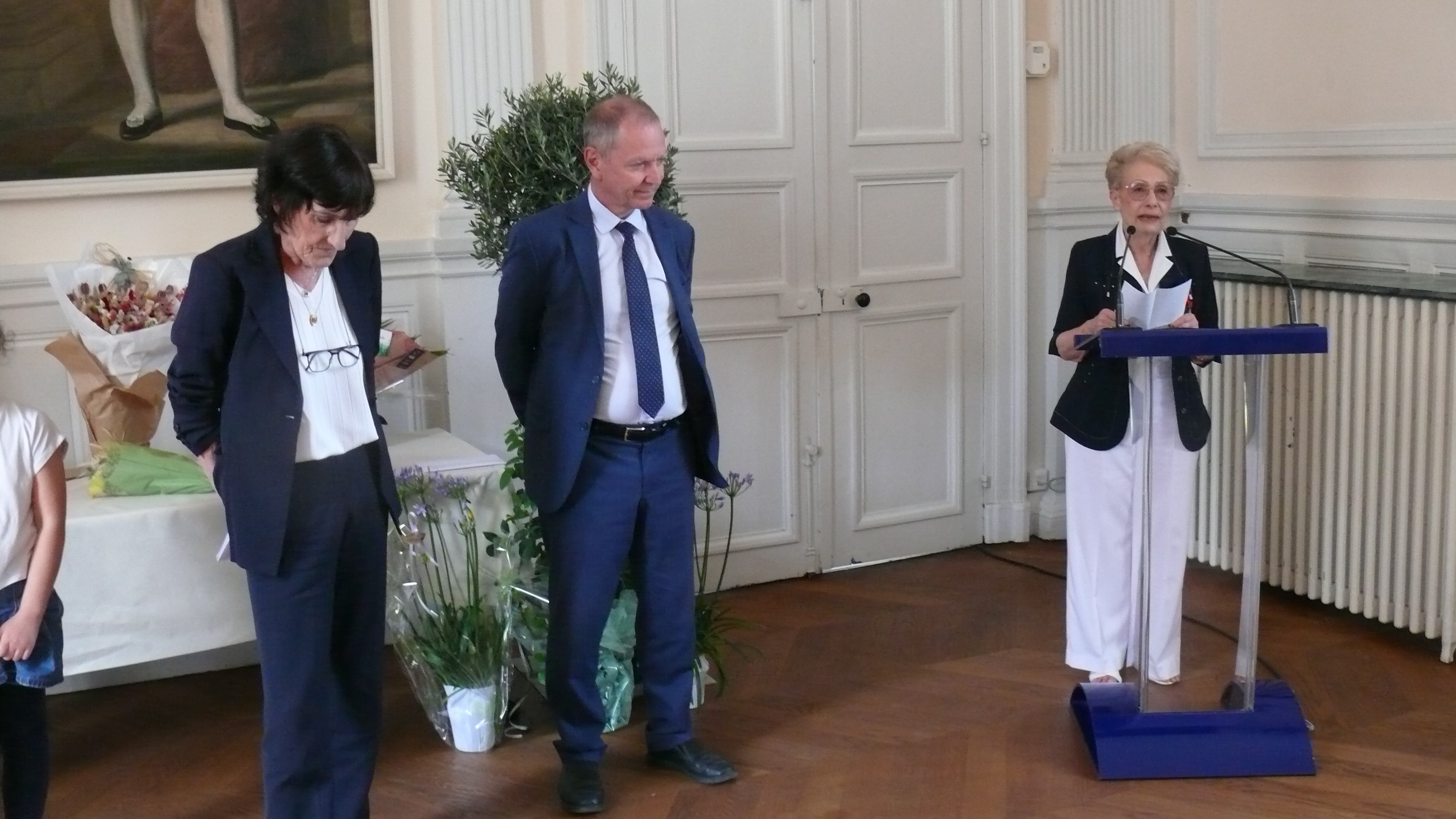 Nicole Alquier, membre de la Légion d'honneur et présidente de la section Gers.