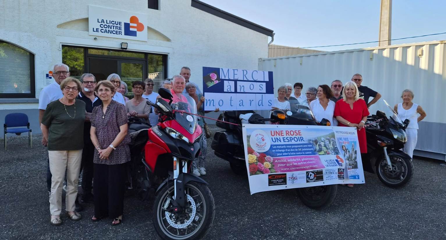 L'équipe de La ligue ravie d'accueillir les généreux motards
