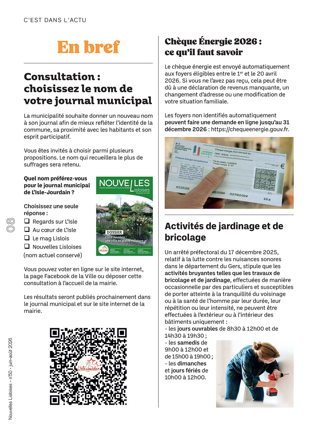 Le n°50 du magazine municipal