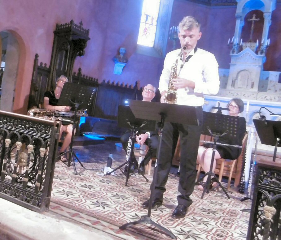 Morceau  en solo avec le chef Jean-Armand Carlin