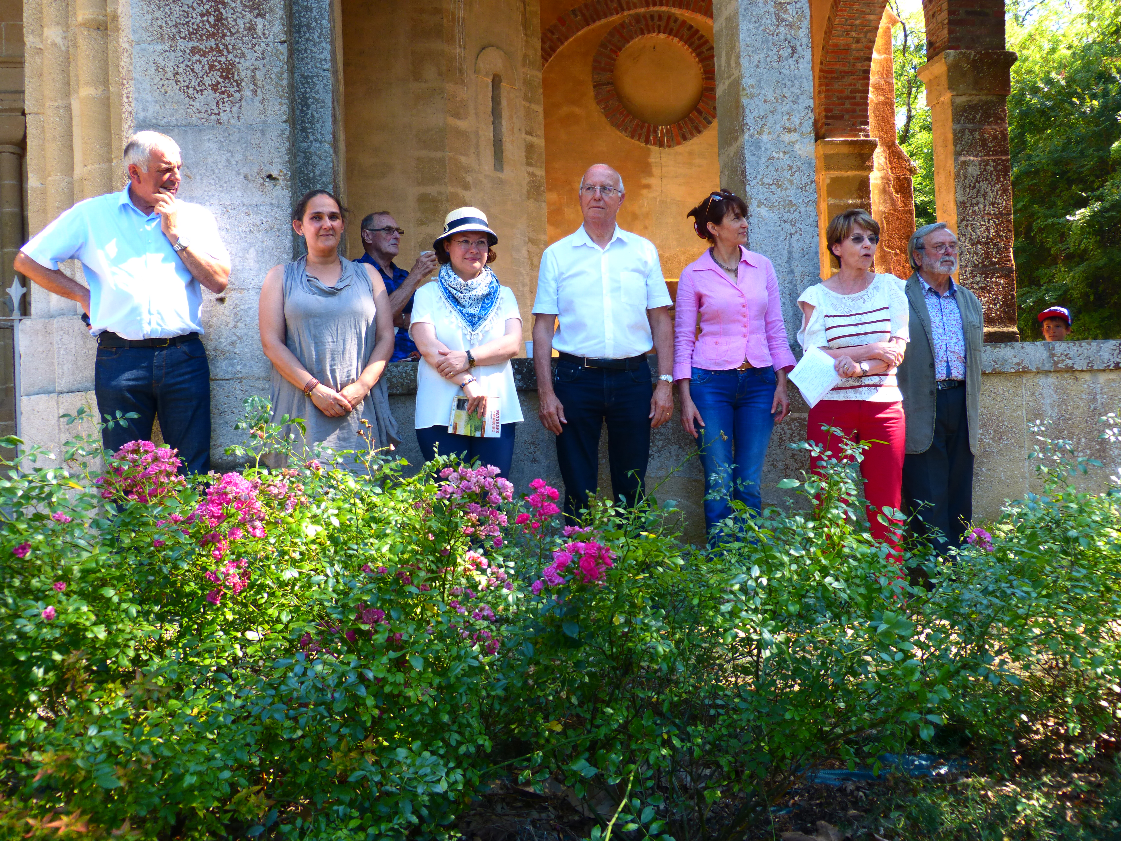 Les officiels lors de l'inauguration