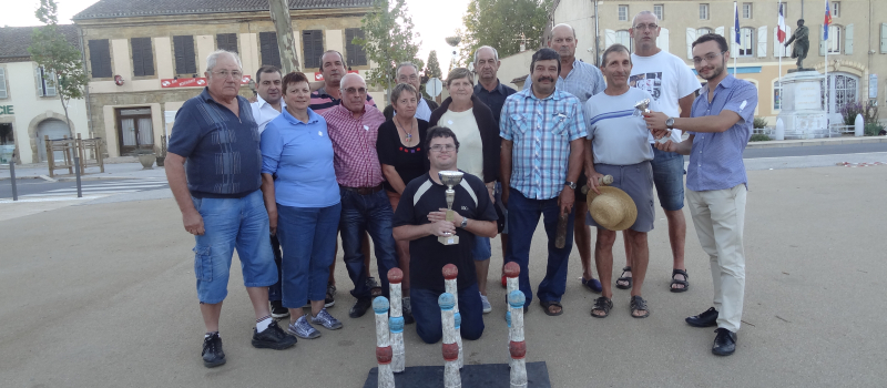 Beau succès pour le concours de quilles au maillet 
