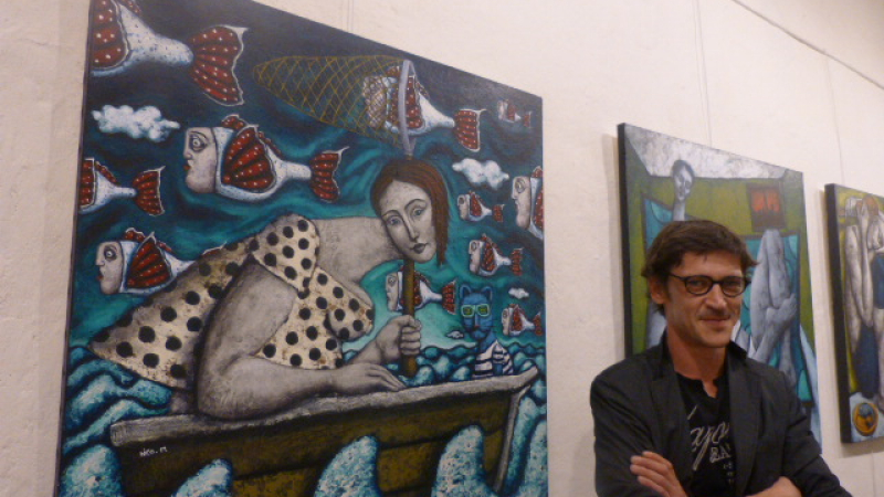 Exposition à la galerie de l'Ane bleu