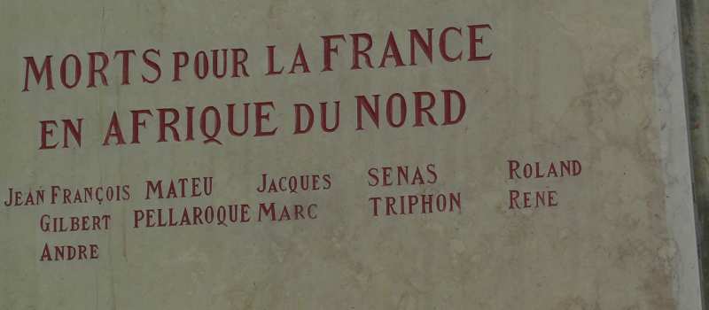 AUCH Hommage aux morts pour la France en Afrique du Nord