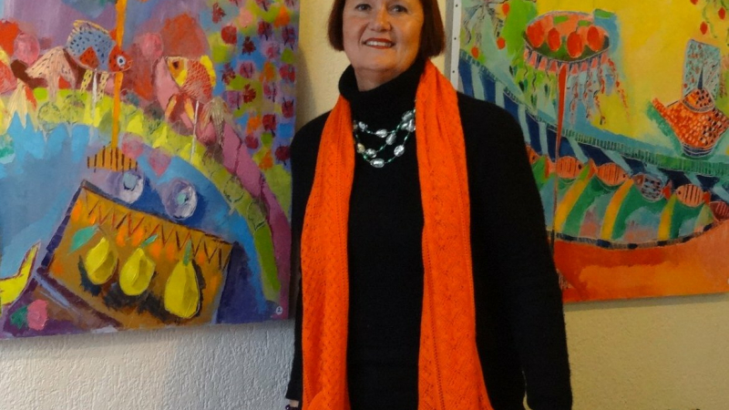 Marthe Huigens expose sa "Promenade dans les Jardins paradisiaques" chez Charlotte 