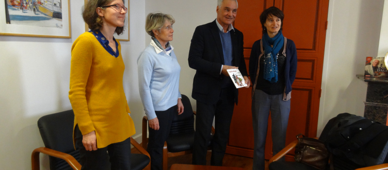 Anne Laybourne, nouvelle sous-préfète de Mirande,  en visite dans la Communauté de Communes Val de Gers 