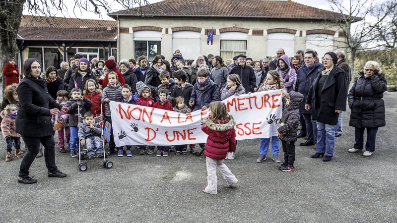 Contre la suppression d'un poste d'enseignante à Manciet