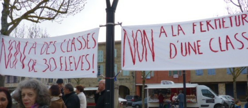 Non à la fermeture d'une Classe