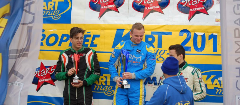 Thomas Drouet (de Bétous) remporte une belle victoire en karting
