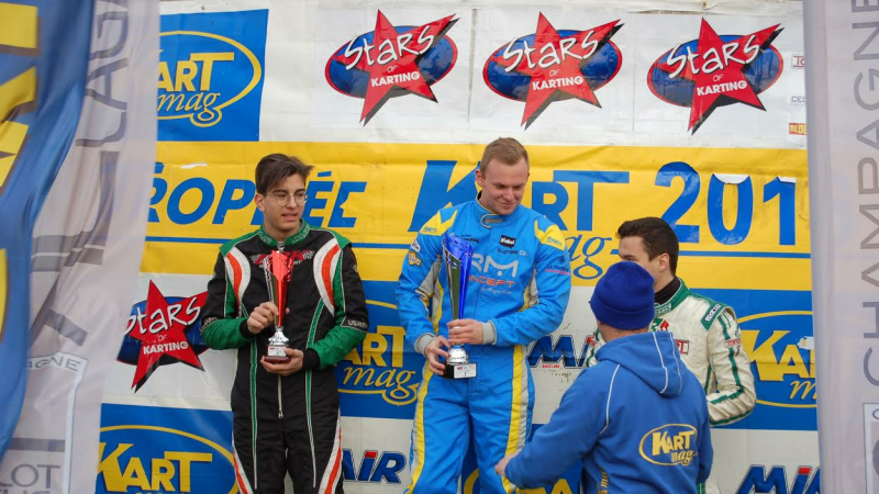 Thomas Drouet (de Bétous) remporte une belle victoire en karting