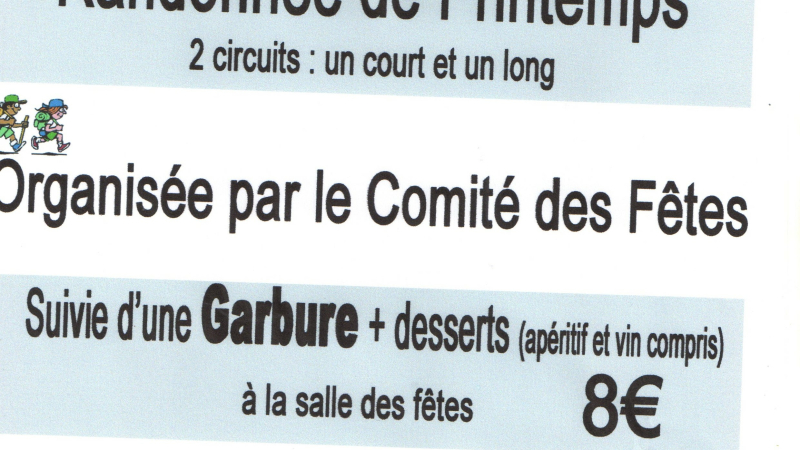 La Romieu: RANDONNÉE DE PRINTEMPS
