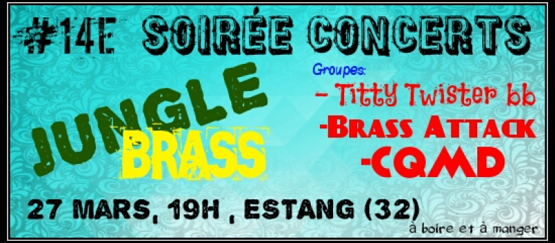 Estang : Brass Attack propose sa soirée « JUNGLE BRASS »