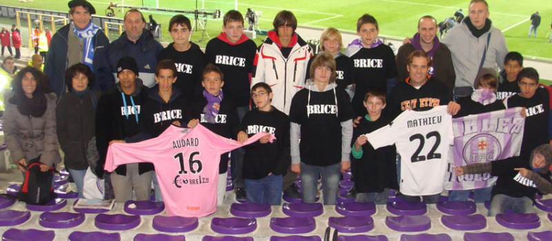 L'équipe du TFC au stade du Haouré