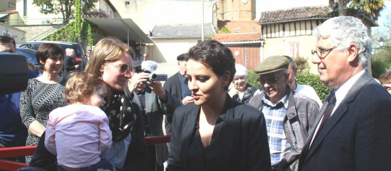 Najat Vallaud-Belkacem  a inauguré le groupe scolaire Jean-Jaurès