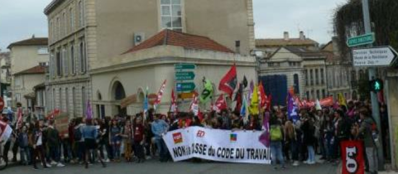 L'APPEL DES ORGANISATIONS  SYNDICALES CONTRE LA LOI  EL KHOMRI