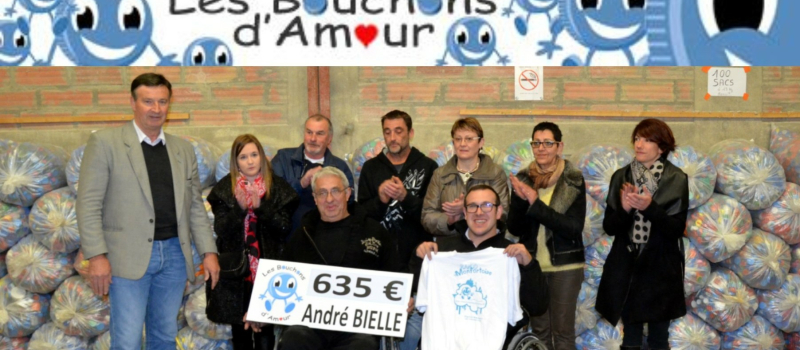 Les Bouchons d'amour ont remis un chèque de 635 euros
